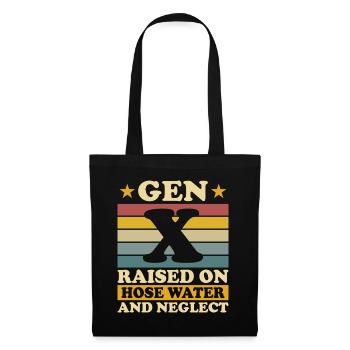 Generation X Humor - Stoffbeutel - Schwarz - Vorne