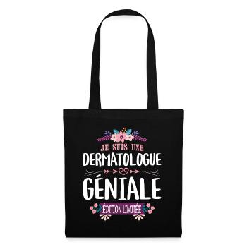 Femme Édition Limitée Dermatologue Géniale - Sac en tissu - noir - Devant
