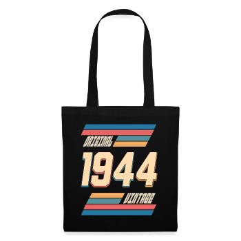 Original 1944 Geburtstag 80 Jahre Jubiläum - Stoffbeutel - Schwarz - Vorne