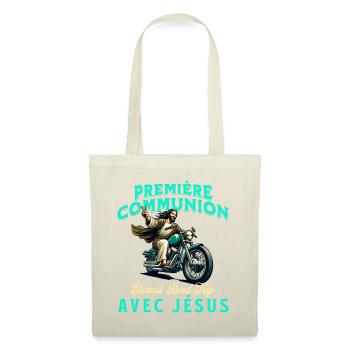 Jésus Humour Première Communion 1ère Communion - Sac en tissu - nature - Devant