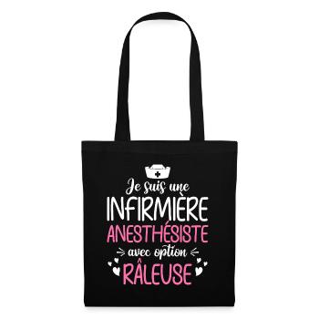Humour Infirmière Anesthésiste Râleuse - Sac en tissu - noir - Devant