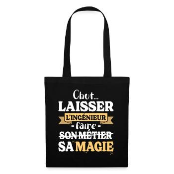 Engineer does his magic Humor genius - Tote Bag - black - Front