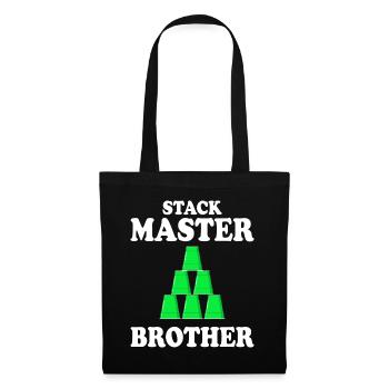 Tassen Stapler Sport Stacking Brother - Stoffbeutel - Schwarz - Vorne