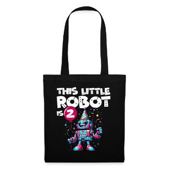 2nd Birthday Robot Child 2 Years Old - Tote Bag - black - Front