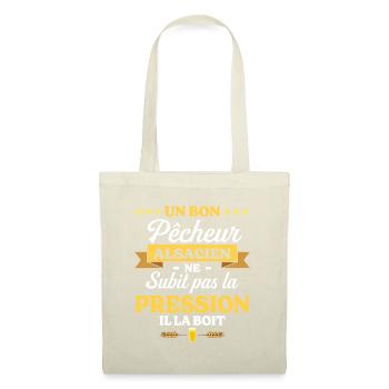 Pêcheur Alsacien Alsace Humour Pêche - Sac en tissu - nature - Devant