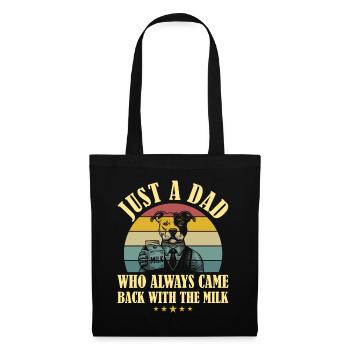 Dog Father Humor Dad Meme Parent Dad - Tote Bag - black - Front