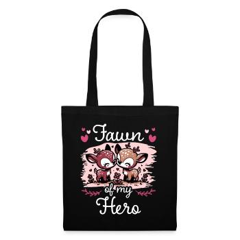 Fawn Love Romantic Idea Couple - Tote Bag - black - Front
