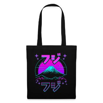 Retro Paysage Aesthétique Japonais - Sac en tissu - noir - Devant