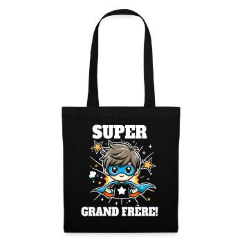 Super Grande Frère Annonce Grossesse - Sac en tissu - noir - Devant