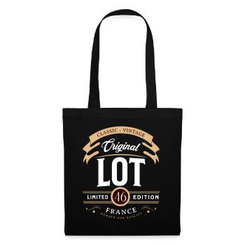 Vintage Lot Département France - Sac en tissu - noir - Devant