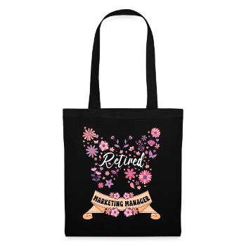 Retired Woman Retirement Marketing Manager - Tote Bag - black - Front