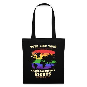 Grandma Feminism Little Girl Granny - Tote Bag - black - Front