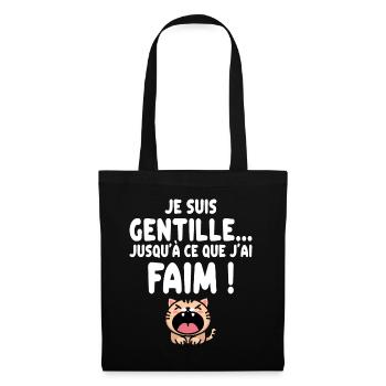 Humour Râleuse Cadeau Rigolo Femme - Sac en tissu - noir - Devant