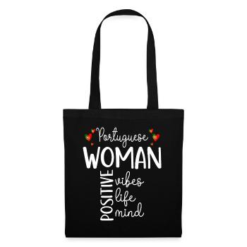 Fille Positive Femme Portugaise - Sac en tissu - noir - Devant