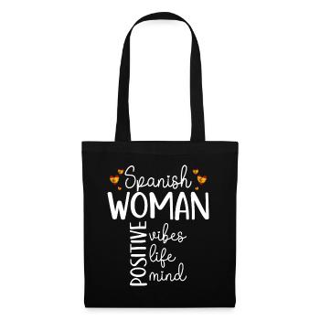 Fille Positive Femme Espagnole - Sac en tissu - noir - Devant