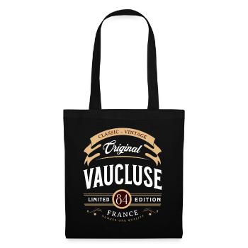 Vaucluse Département France - Sac en tissu - noir - Devant