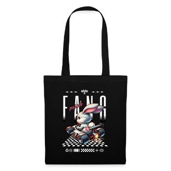 Catch Me Bunny Racer Race Car - Tote Bag - black - Front