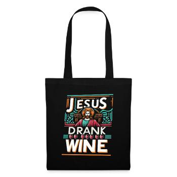 Jesus Drank Wine 12 - Stoffbeutel - Schwarz - Vorne