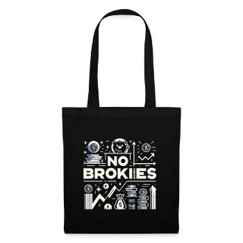 No Brokies 8 - Stoffbeutel - Schwarz - Vorne