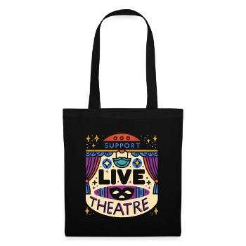 Support Live Theatre 5 - Stoffbeutel - Schwarz - Vorne