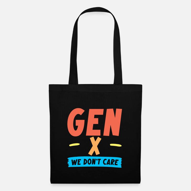 Gen X We Don't Care - Stoffbeutel - Schwarz