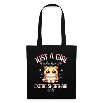 Fille Adore Chat Exotic Shorthair - Sac en tissu - noir - Devant