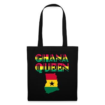 Afrika Königin Ghana Ghana Ghana Frau - Stoffbeutel - Schwarz - Vorne