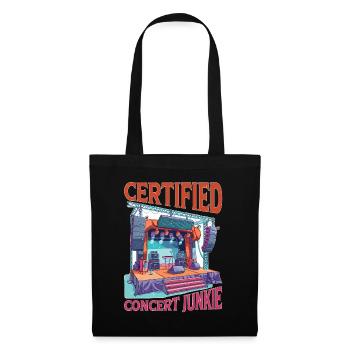 Certified Concert Junkie 15 - Stoffbeutel - Schwarz - Vorne