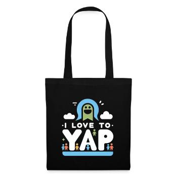 I Love To Yap 10 - Stoffbeutel - Schwarz - Vorne