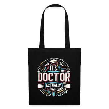 It's Doctor Actually 19 - Stoffbeutel - Schwarz - Vorne