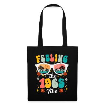 60eme Anniversaire Femme 1965 60 Ans Anniversaire - Sac en tissu - noir - Devant