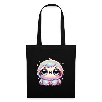 Super Cute Kawaii Baby Sloth - Stoffbeutel - Schwarz - Vorne