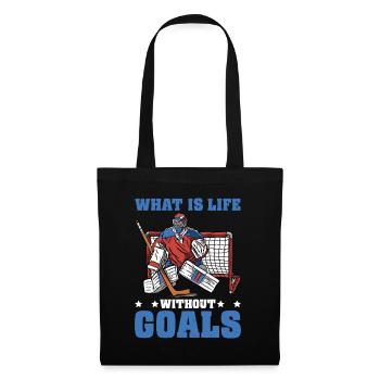 What Is Life Without Goals 35 - Stoffbeutel - Schwarz - Vorne