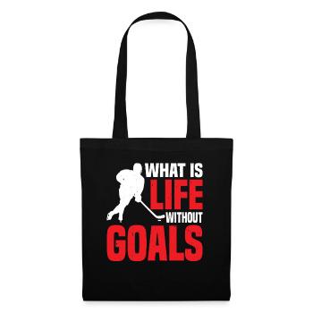 What Is Life Without Goals 34 - Stoffbeutel - Schwarz - Vorne