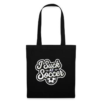 I Suck At Soccer 16 - Stoffbeutel - Schwarz - Vorne