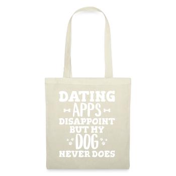 Blague Citation Drôle Humour Chien - Sac en tissu - nature - Devant