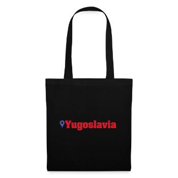 Jugoslavija Yugoslavia Jugo Tito SFRJ Jugoslawien - Stoffbeutel - Schwarz - Vorne