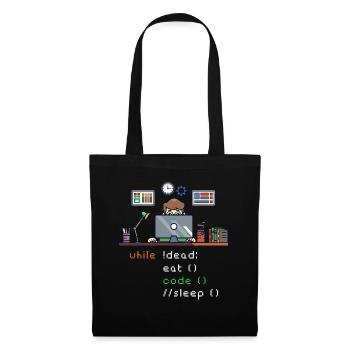 Computer Science Python P... Programmers & Nerd - Tote Bag - black - Front