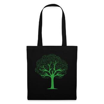 Binary Tree... Programmierer & Nerd - Stoffbeutel - Schwarz - Vorne