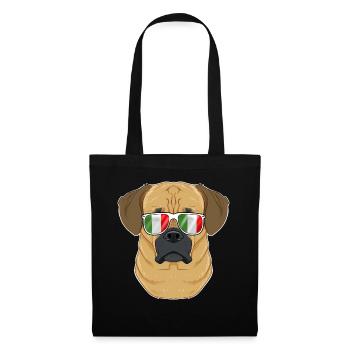 Puggle Italy Sunglasses I Italian Flag - Stoffbeutel - Schwarz - Vorne