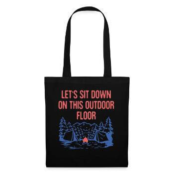 Asseyez-vous sur cet étage extérieur Camping Randonnée - Sac en tissu - noir - Devant