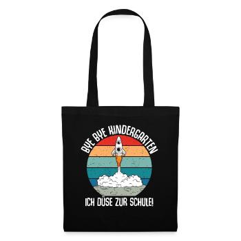 Bye Bye Kindergarten I'm Jetting To School - Tote Bag - black - Front
