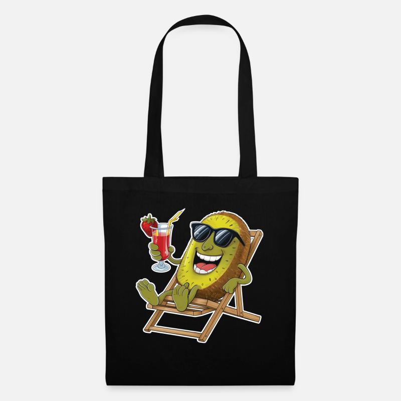 Kiwi - Stoffbeutel - Schwarz