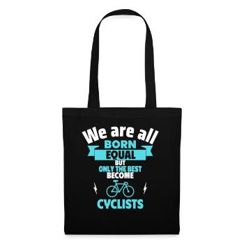 Father's Day Gift – Only the Best Cyclists - Tote Bag - black - Front
