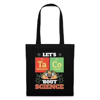 Teacher Student Funny Joke Let's Taco Bout Science - Tote Bag - black - Front
