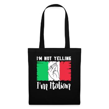 Italian Italian Funny Saying Gift Idea - Tote Bag - black - Front