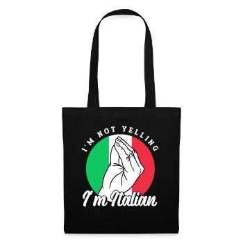 Italian Italian Funny Saying Gift Idea - Tote Bag - black - Front