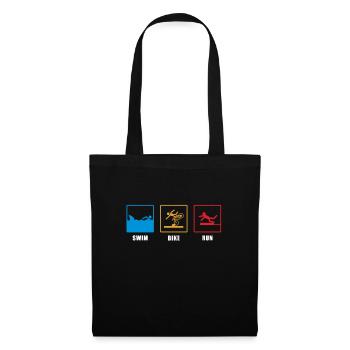 Funny traithleten, athletes, triathlon gift - Tote Bag - black - Front