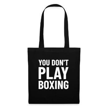 Boxkämpfer, Boxsport, Boxen Geschenkidee - Stoffbeutel - Schwarz - Vorne