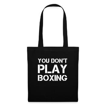 Boxkämpfer, Boxsport, Boxen Geschenkidee - Stoffbeutel - Schwarz - Vorne